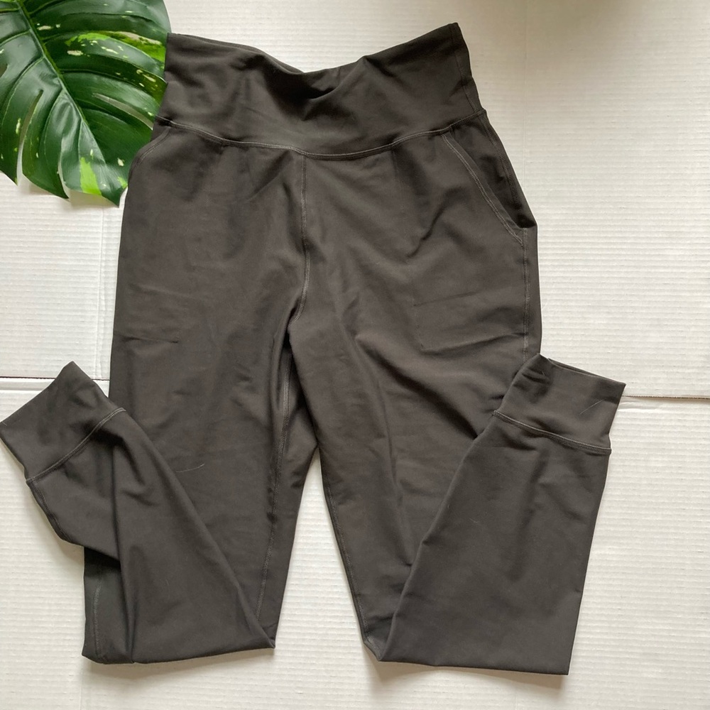 Womens charcoal gray old navy joggers powersoft size large tall